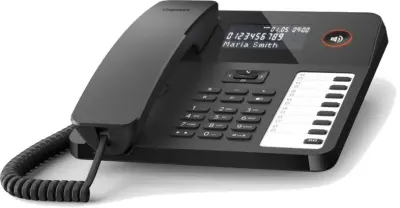 GIGASET Desk 600 žični telefon črne barve