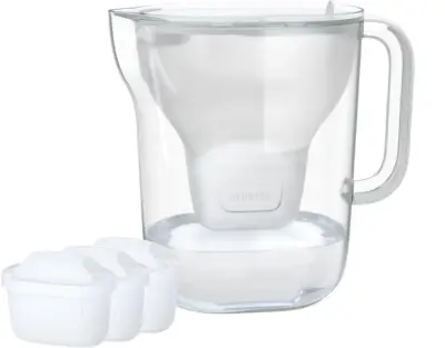 BRITA Style Essential Cool filter vrč + 3x MAXTRA PRO kartuše prozorno bele barve