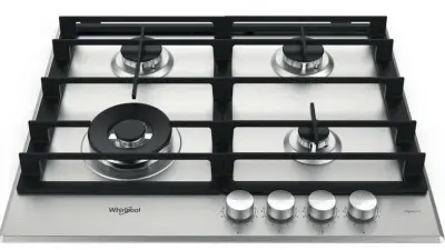 WHIRLPOOL AKWL628IXL plinska kuhalna plošča z večnivojskim plamenom, dvojna krona, vok gorilnik, 59 cm iXelium