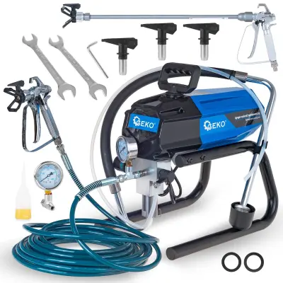 Set 1000W razpršilec barve airless 13m hidrodinamična lakirna enota 210Bar