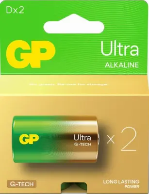 GP Ultra Alkaline 13AU21-SB2 alkalne baterije, 2 kosa.