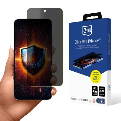 3MK SILKY MATT ZAŠČITA ZA ZASEBNOST ZA OPPO RENO 14 PRO, CELOTEN ZASLON