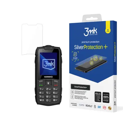 3MK SILVERPROTECTION+ KALJENO STEKLO ZA MYPHONE HAMMER ROCK Z ZAŠČITO