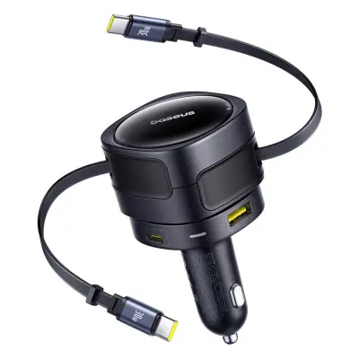 AVTO POLNILEC BASEUS 90W ZA AVTO 2X USB-C 1X USB-A HITR