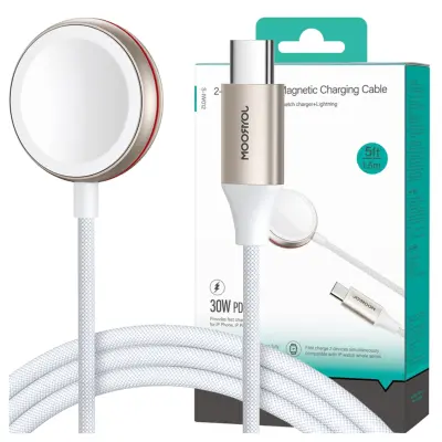 MAGNETNI POLNILEC ZA APPLE WATCH JOYROOM S-IW011 USB-C 5W 1,2M (BEL)