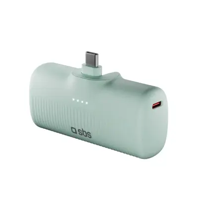 SBS POWERBANK ECOPOWER ZA IPHONE IN IPAD SAMSUNG TELEFON 5000 MAH 10 W USB-C