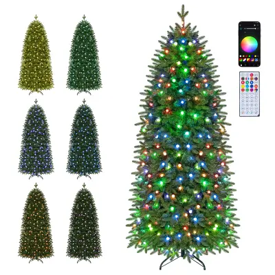Umetno božično drevo z LED-osvetlitvijo, 190 cm