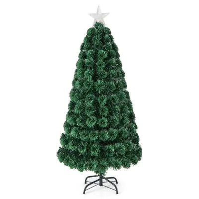 Umetno božično drevo z LED-osvetlitvijo in zvezdico, 150 cm