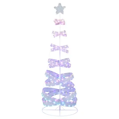 Spiralno LED-božično drevo, 210 cm