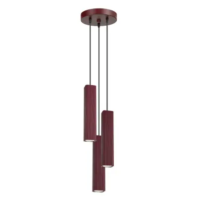 Viseča svetilka RAYO 3P bordo