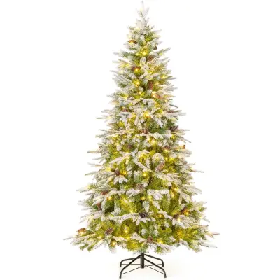 Umetno božično drevo z LED-lučkami, 190 cm