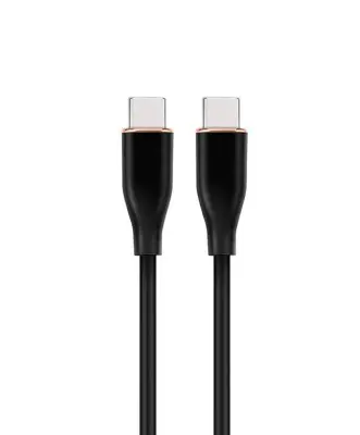 CC-USB2S-CMCM-1.5M-BK vrhunski silikonski Type-C Power Delivery (PD) polnilni in podatkovni kabel 1,5 m črn USB C (M) - USB C (M)
