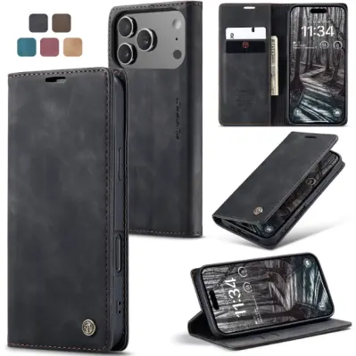 Odprta emb - Ovitek za telefon iPhone 18 Pro Max,zložljivo stojalo za telefon,ohišje za sponko,proti kraji krtača,zamrznjeno za telefon retro box -