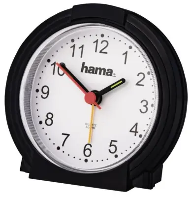 HAMA klasična budilka črne barve