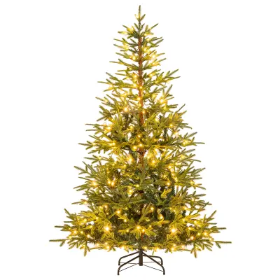 Umetno božično drevo z LED-osvetlitvijo, 180 cm