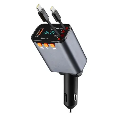 Avtopolnilnik Bluetooth 5.0 z FM-oddajnikom, 3 izhodi, 20 W