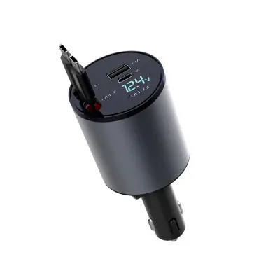 Avtomobilski polnilnik PD36W z USB-C in zaslonom