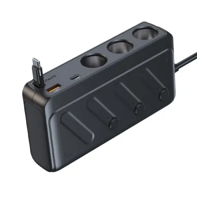 Avtopolnilec z dvojim USB in Type-C PD30W ter digitalnim zaslonom