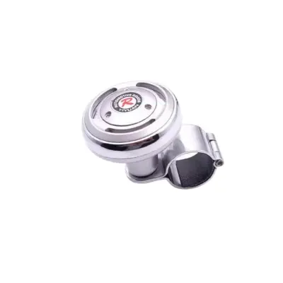 Enoročni pomožni gumb za volan z ABS in inox ležajem Silver