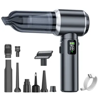 Ročni avto sesalnik s 100W brezkrtačnim motorjem in 16000Pa Gray