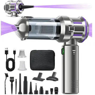 Ročni avtoprašilec z 16000PA močno sesalno močjo, 100W motor Purple