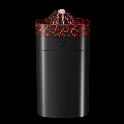 Vlažilnik zraka Volcano, 400 ml, 2 načina meglice, časovnik Black