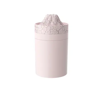 Mini vulkanski vlažilnik z lučko plamena, tihim delovanjem Pink