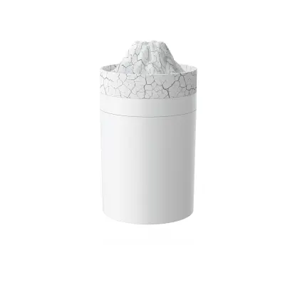 Mini vulkanski vlažilnik z lučko plamena, tihim delovanjem White