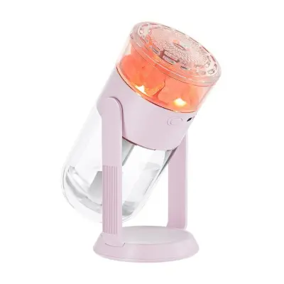USB namizni vlažilnik v slogu solne svetilke z meglico Purple