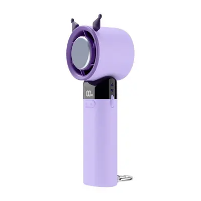 Prenosni mini USB ventilator WY-F23 s Peltier hlajenjem in LCD Purple