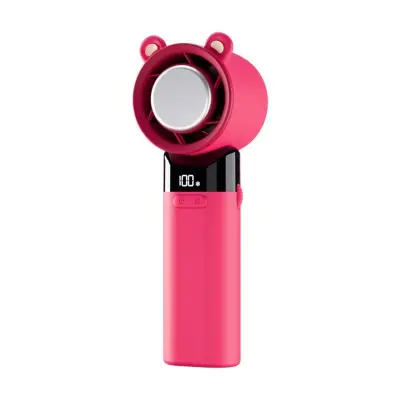 Prenosni mini USB ventilator WY-F23 s Peltier hlajenjem in LCD Red