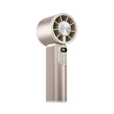 Prenosni termoelektrični ventilator 3600mAh Peltier, ABS+aluminij Gold