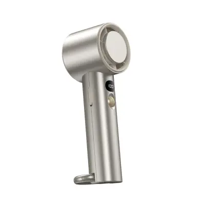 Mini karabiner turbo ventilator 3000mAh z LED zaslonom Gold