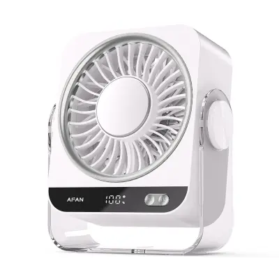 Namizni ventilator z ledenim hlajenjem, USB Type-C 5W, 199-stopenj White