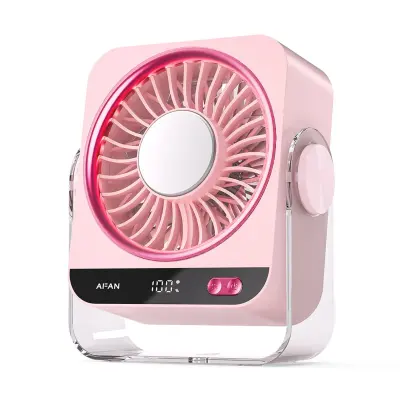 Namizni ventilator z ledenim hlajenjem, USB Type-C 5W, 199-stopenj Pink
