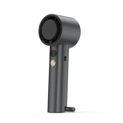 Mini karabiner turbo ventilator 3000mAh z LED zaslonom DarkGrey