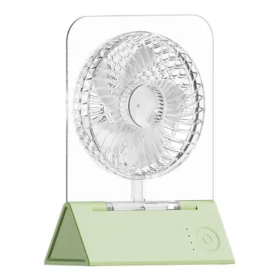 Namizni ventilator: 5-rebrni močan, zložljiv, USB 3000mAh Green