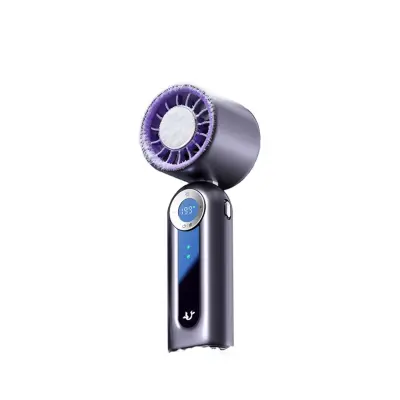 Prenosni termoelektrični ventilator - zložljiv, LED zaslon Purple