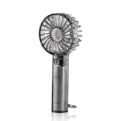 Mini prenosni ventilator 1200mAh, 3-stopenjski ABS z nosilcem Black