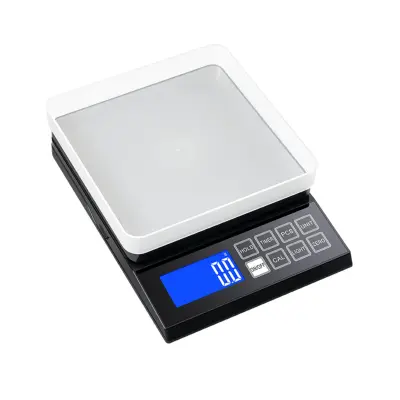 Polnilna kuhinjska tehtnica 10kg/0,1g, IP67 z veliko površino