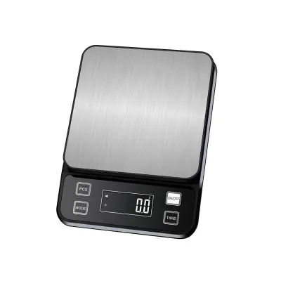 Digitalna kuhinjska tehtnica, vodoodporna zadnja tehtnica   10 kg/0,1 g