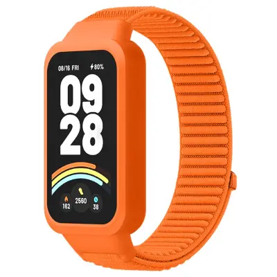 Nadomestni najlonski pašček za Redmi Band 3 in Xiaomi Band 9 Active Orange