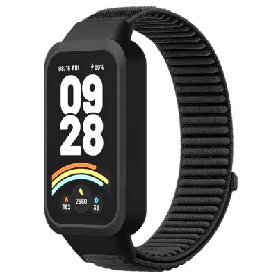 Nadomestni najlonski pašček za Redmi Band 3 in Xiaomi Band 9 Active Black