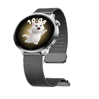 18 mm magnetni milanski pašček, združljiv z OPPO Watch X2/X3 Mini Black