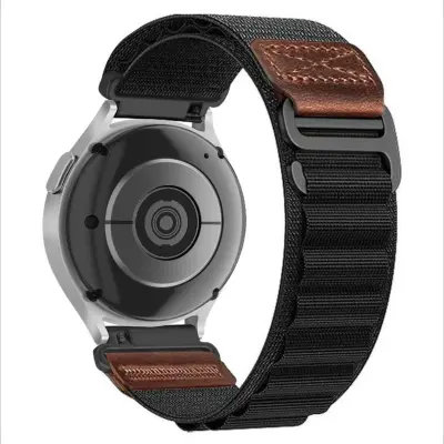 Nadomestni/združljivi del – Huawei/Samsung najlonski pašček Black 20 mm