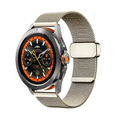 Združljiv pašček za Xiaomi Watch S4 41mm, 22mm Milanese Gold