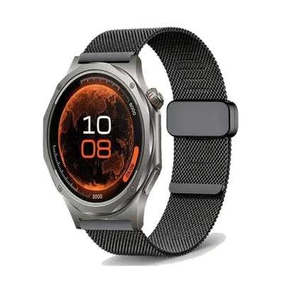 22mm milanski magnetni pašček za OPPO Watch X2 in X3 Black