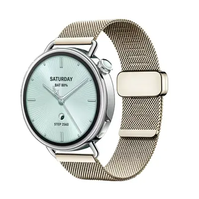 Nadomestni pašček za Xiaomi Watch S4-41 – milanski 18 mm Gold