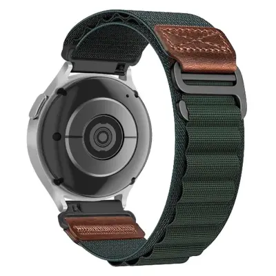 Nadomestni/združljivi del – Huawei/Samsung najlonski pašček Green 22 mm