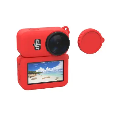 Združljivo ohišje iz silikona za DJI Osmo Nano Action Camera - odporen na padec, odporen na prah Red